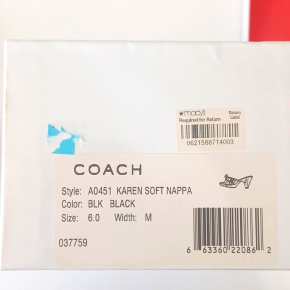 Size 6 black Coach shoes - Picture 4 of 6